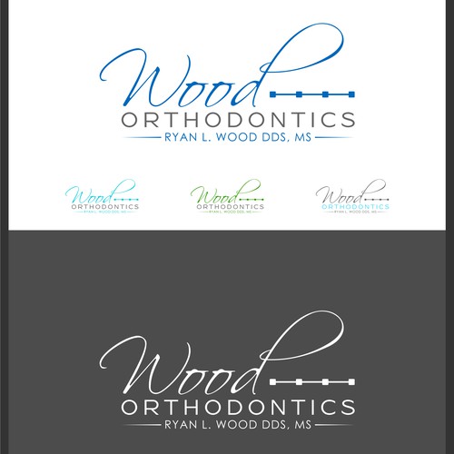 Create an artistic logo for Wood Orthodontics