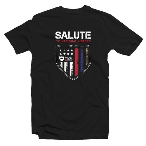 T-shirt design "Salute To National Heroes"