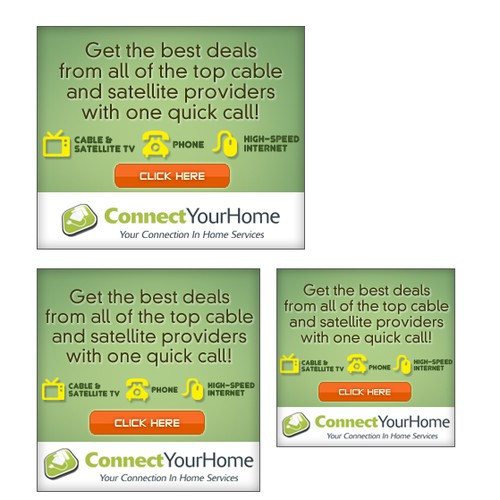 Banner ad campaign for Connect Your Home