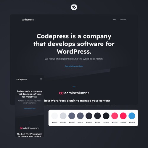 Landing page for Codepress