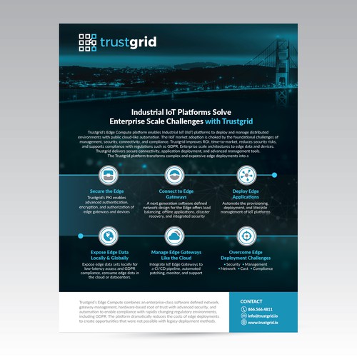 Page Brochure for Edge Computing Trustgrid