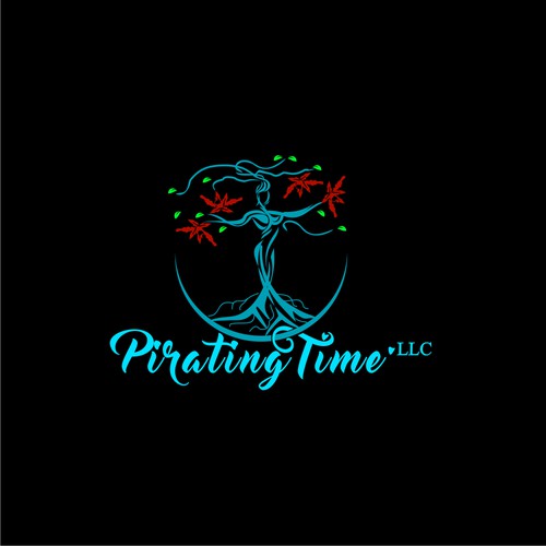 Logo design for Public speaker, lung cancer patient ambassador: Pirating Time. LLC