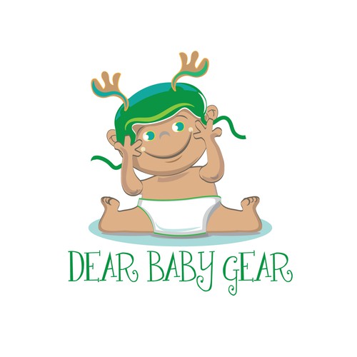 cartoon style illustration for Dear Baby Gear character