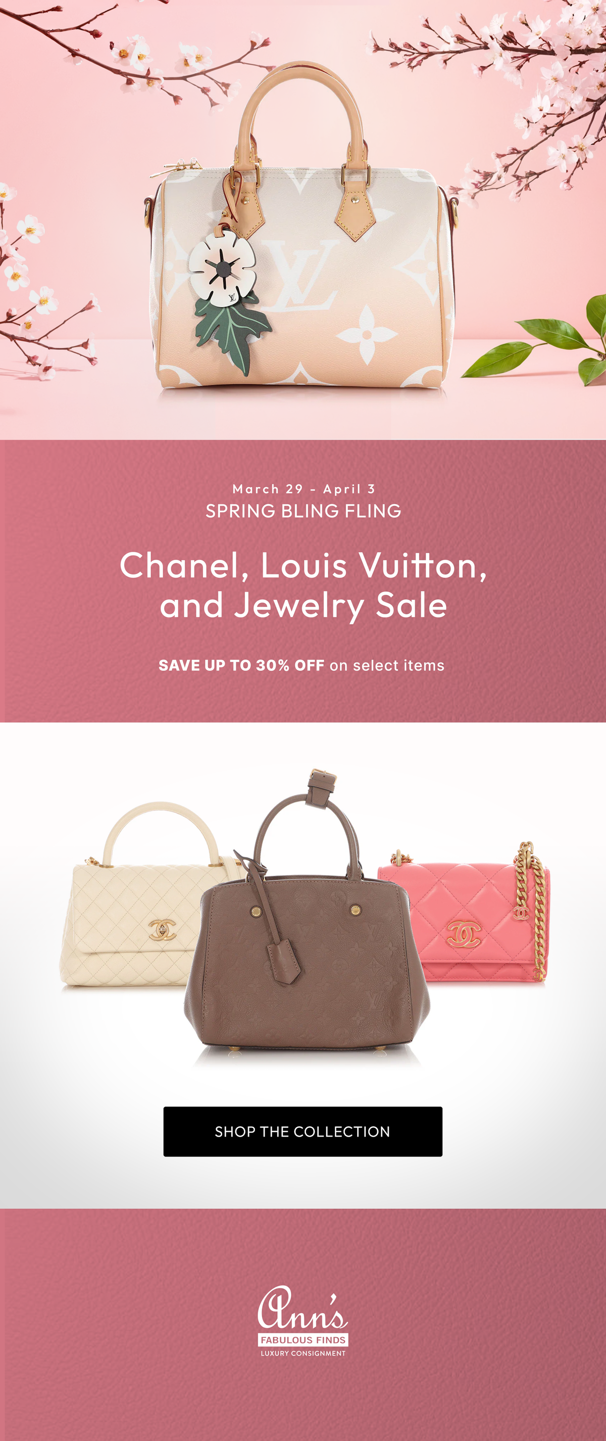 Spring Bling Fling: Chanel, Louis, and Jewelry Sale