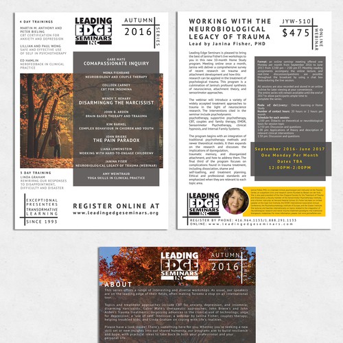 Text Centric Brochure Design With Research Style!