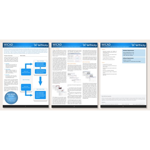 Create a new look for WiTricity datasheets and Mac Pages template