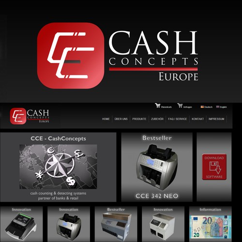 1st winner for Cash Concepts Europe logo contest