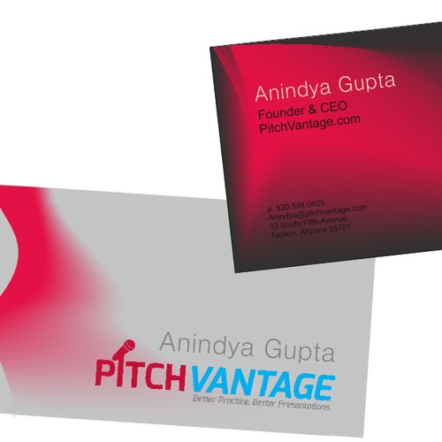 Create a business card that stands out for a tech starup