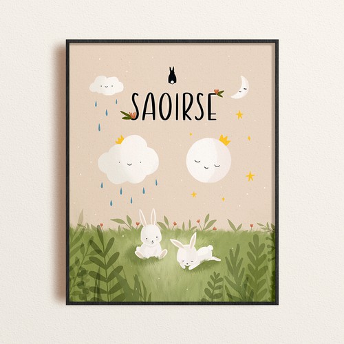 Beautiful illustration for a children’s room