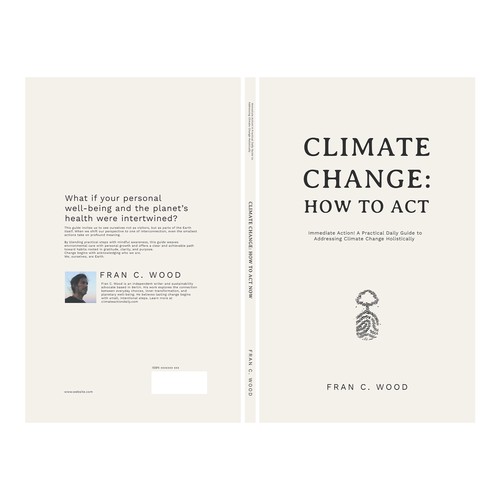 Clean, Typographic Cover for a Holistic Climate Change Book