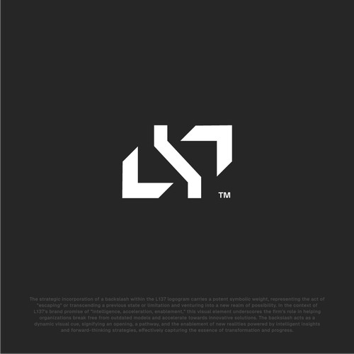 Bold, Geometric Abstract Logo for L137