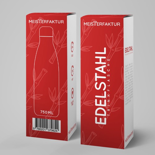 Water bottle packaging design