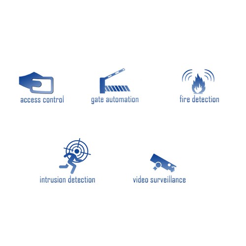 Solution icon design for security services company