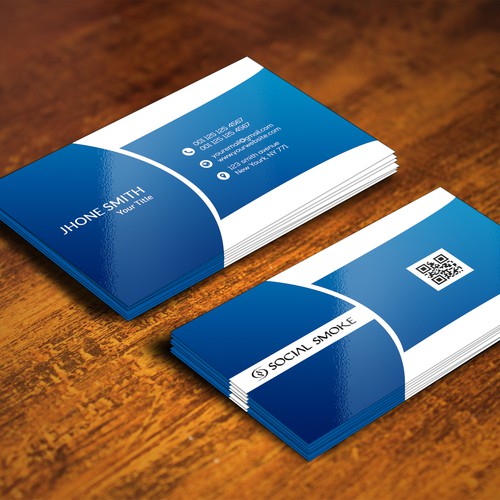 crisp and sophisticated business card 