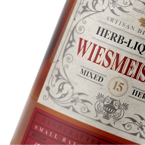 Herbs liquor label