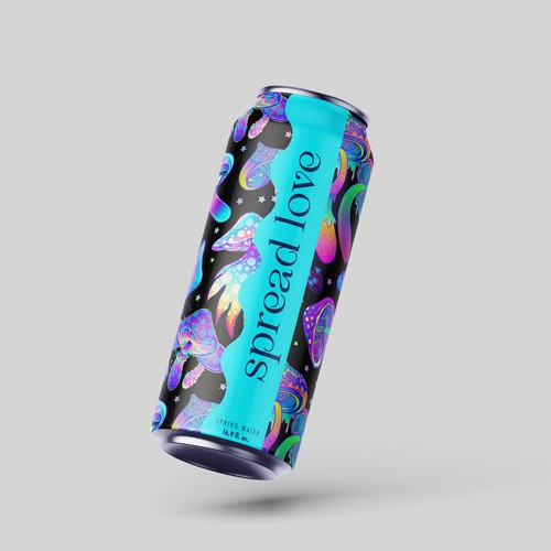 Can design for an eco-conscious canned water company
