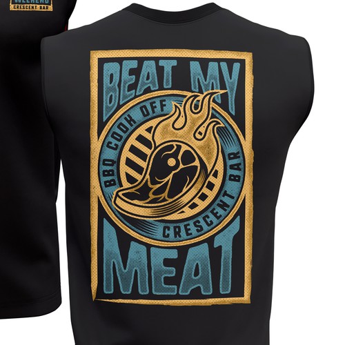 Beat my meat - T-shirt design