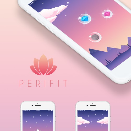 Perifit mobile game UI design