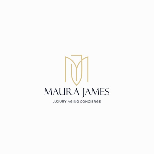 classic, feminine and luxury logo design for Maura-James