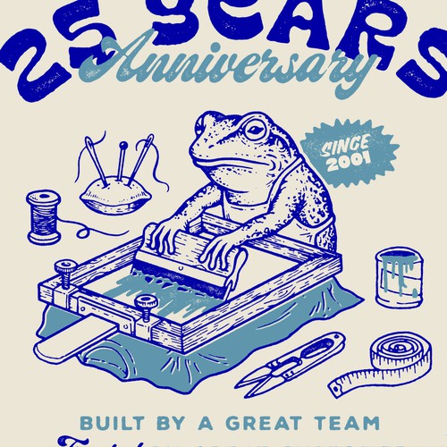 25 Anniversary Blue Frog