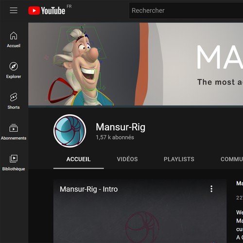 Youtube channel banner concept
