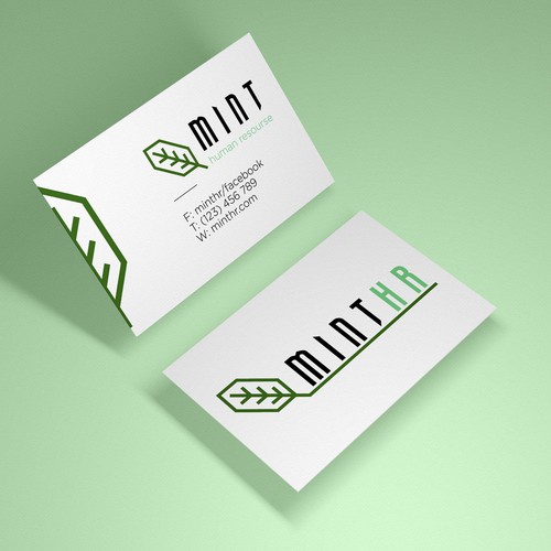 Logo and business card concept for MintHR