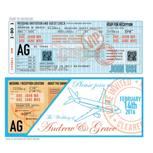 Airline Ticket Invitation