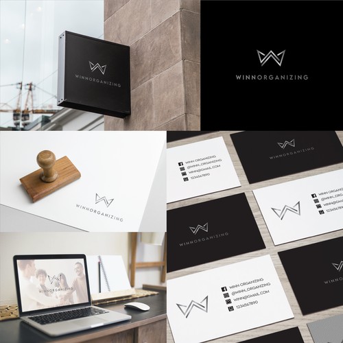 W Monogram minimalist Logo concept