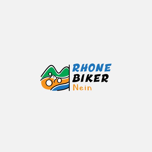 logo concept for cycling at valley
