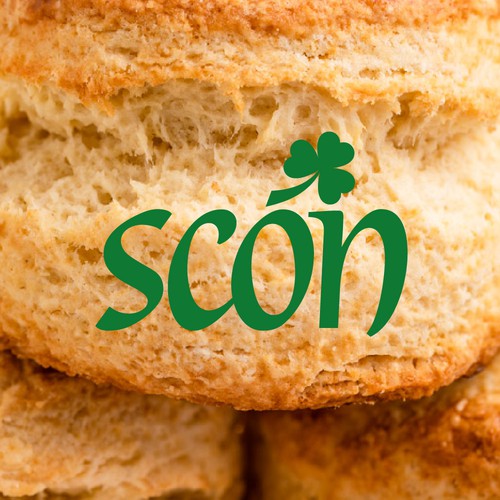 Logo for Irish café Scón. 