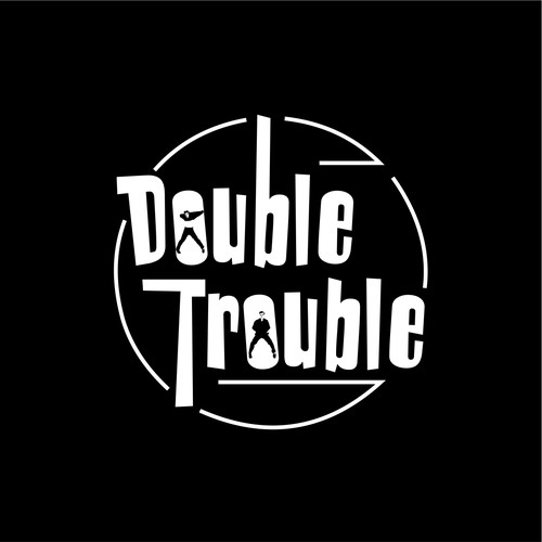 Retro logo for Double Trouble