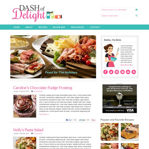 Create a winning Food Blog Design