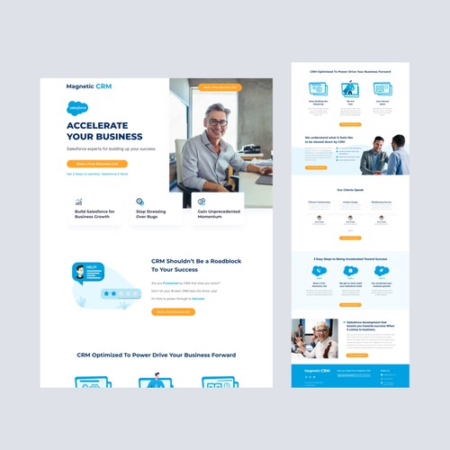 Landing Page for CRM Consulting Company Salesforce