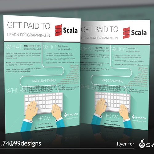 Create a flyer for Scala-coding interns