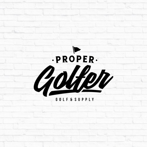 Proper Golfer Logo
