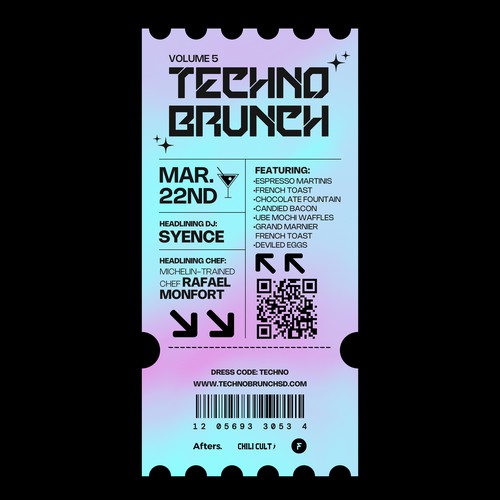 Design for Techno Brunch event