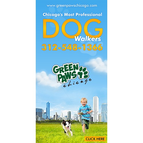 banner ad for Green Paws Chicago
