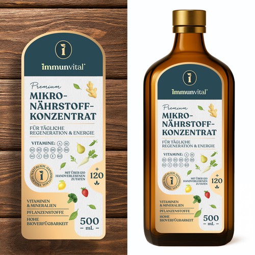 Immunvital Liquid Micronutrient Label Design