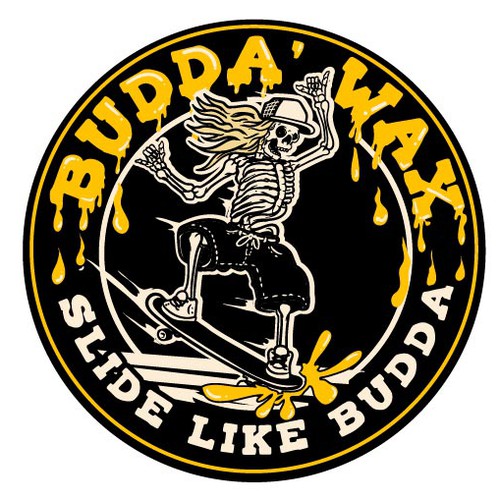 Budda WAX skateboard skull