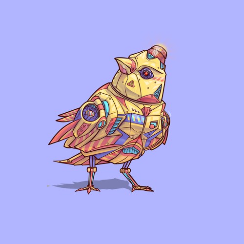 Bird Character Robotic Mascot