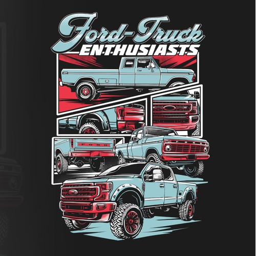Ford-Truck Enthusiats T-Shirt Design 2025