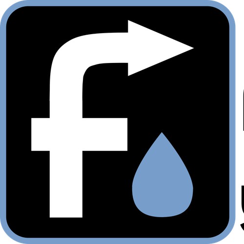 Minimalist logo for water brand