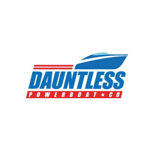 A logo for Dauntless Powerboat Co