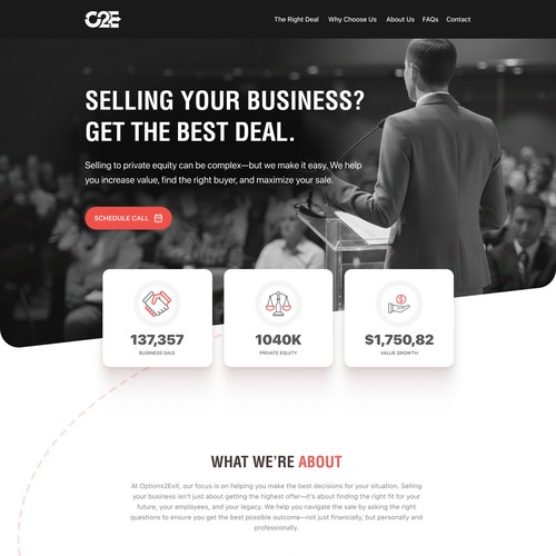 Options2Exit Ui-Ux Design