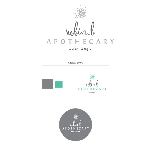 Create a "fashion forward - classic" design for robin b. apothecary