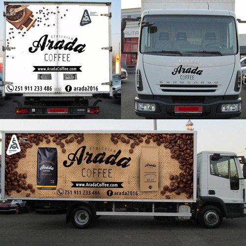 Truckwrap for Arada Coffee