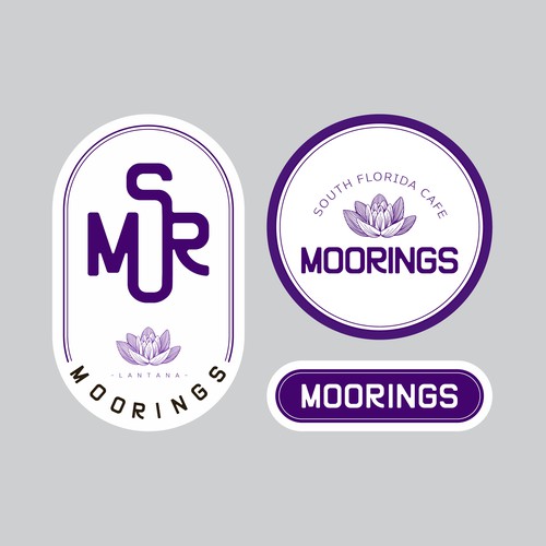 Moorings logo concept for the coffee cafe
