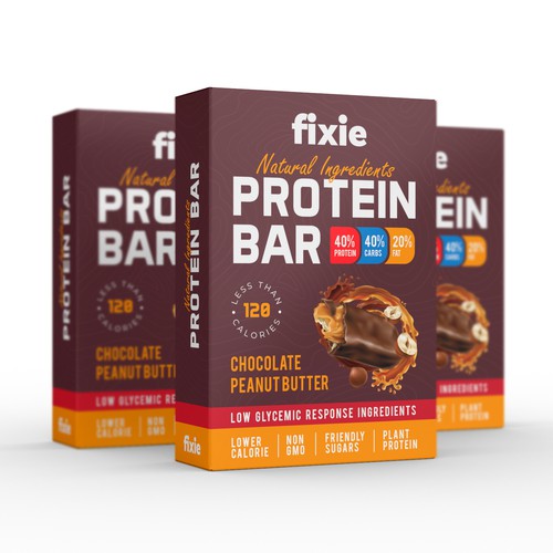 Fixie Protein Bar Packaging Design