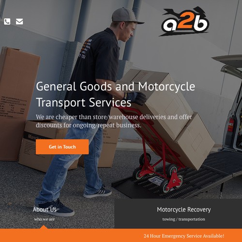 Clean concept for delivery company