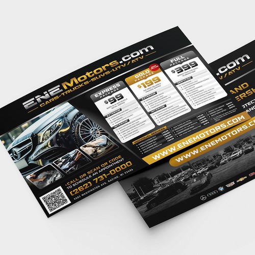 Auto Detailing & Repair Post Card Mailer